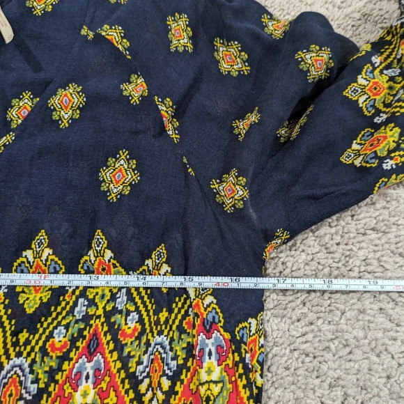 Free People Blue Boho Midnight Combo Multicolor Enid Dress Size XS - Picture 7 of 10